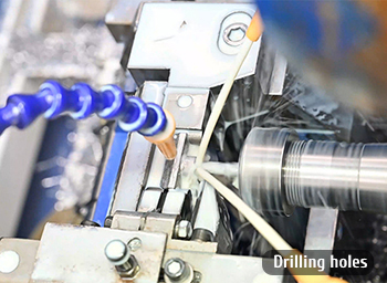 agujeros de perforación del