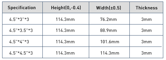 Diferentes especificaciones de bisagra de puerta de 4,5 pulgadas