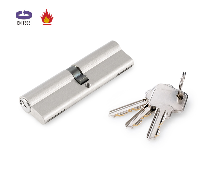 Detalles del cilindro de lat&oacute;n de perfil euro de doble euro de 110 mm