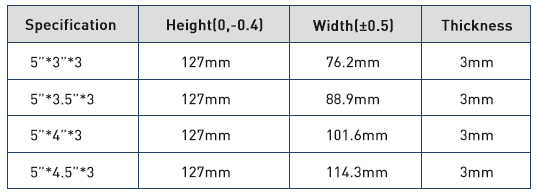 Diferente especificaci&oacute;n de bisagra de puerta de 5 pulgadas