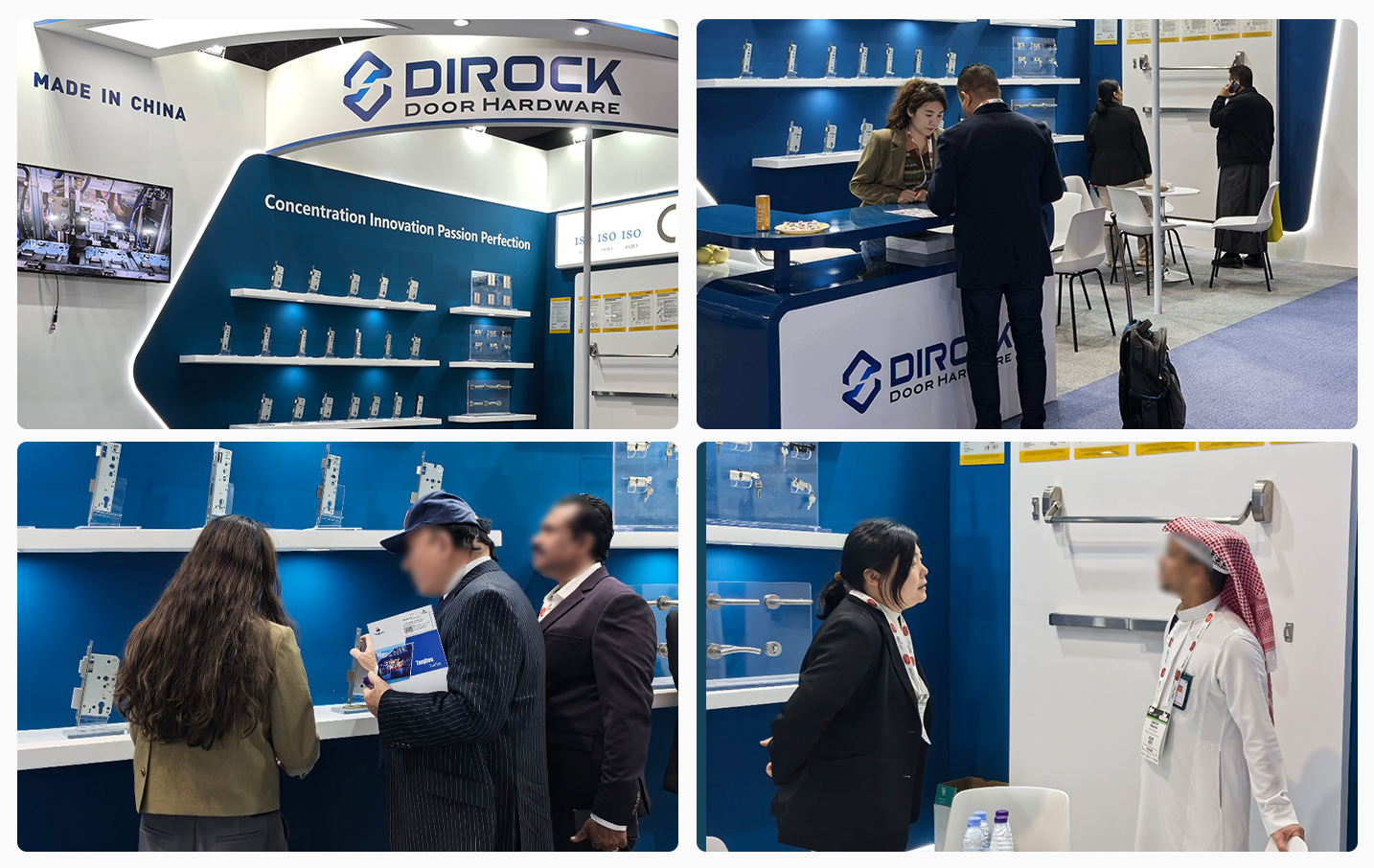 Stand de exposici&oacute;n de DIROCK en The Big 5 Saudi 2026, que muestra soluciones de seguridad contra incendios