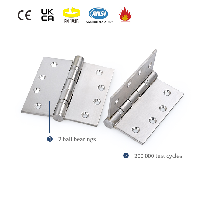 Bisagra de puerta de acero inoxidable 443