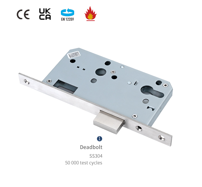 Detalles de la cerradura de puerta de embutir Deadbolt 6072ZD