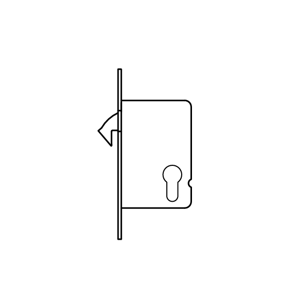 Bloqueo corredizo de mortaja