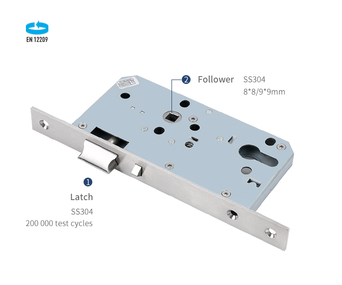 Lock de puerta de mortaja de clase 6072cr Detalles