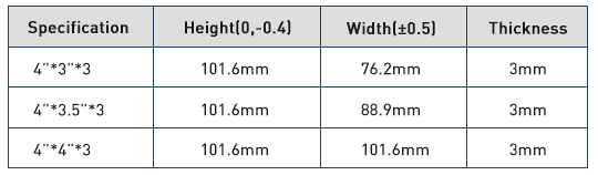 Diferente especificaci&oacute;n de bisagra de puerta de 4 pulgadas