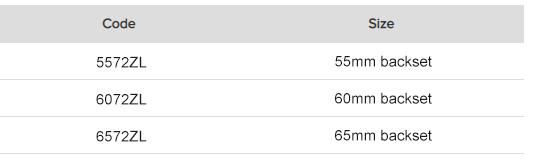 Entrada de cerradura de embutir de paso